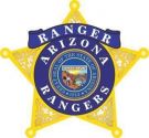 ARIZONA RANGERS REFLECTIVE BADGE LASER CUT WINDOW STICKER - PEEL & STICK.